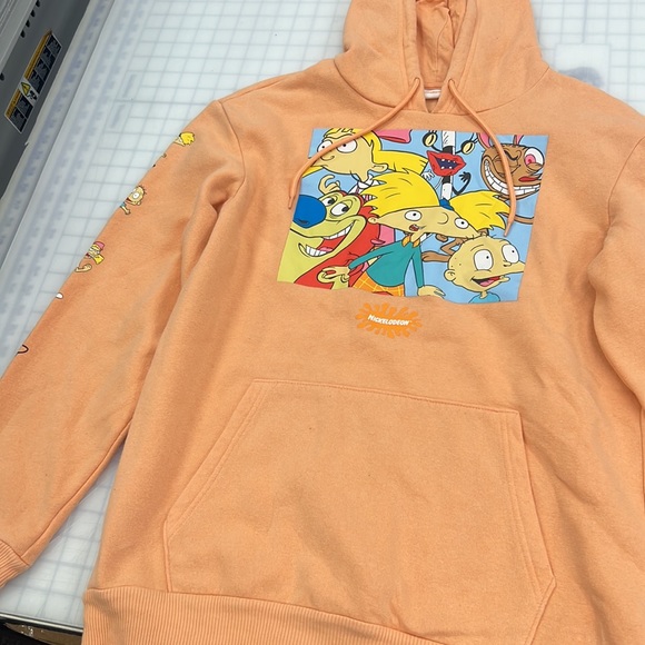 Medium Nickelodeon sweatshirt unisex peach color with classic characters - Picture 2 of 6